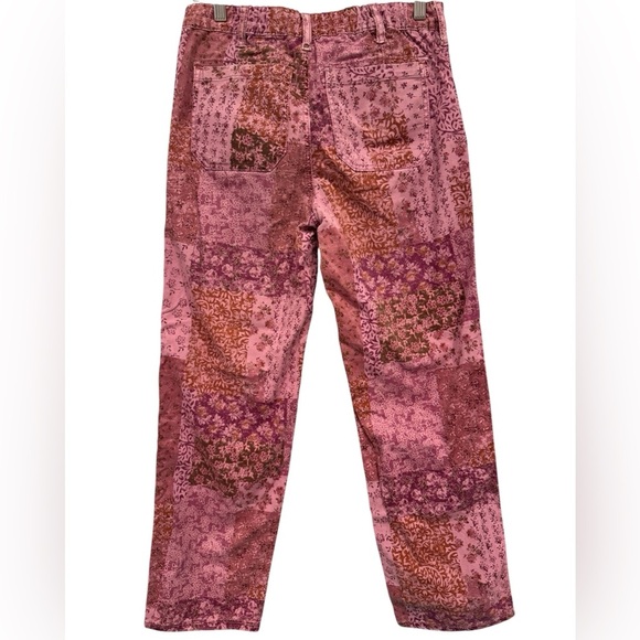 Pilcro The Roamer Floral Patchwork Purple Pants - Picture 5 of 9